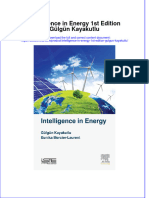 Ebook Intelligence in Energy 1St Edition Gulgun Kayakutlu Online PDF All Chapter