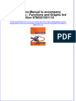 PDF Solutions Manual To Accompany Precalculus Functions and Graphs 3Rd Edition 9780321501110 Online Ebook Full Chapter
