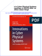 Innovations in Cyber Physical Systems Select Proceedings of Icicps 2020 1St Edition Jawar Singh Online Ebook Texxtbook Full Chapter PDF