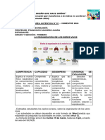 Tarea Autentica N 01 Primer Ano La Organizacion de Los Seres Vivos I Bimestre 2024