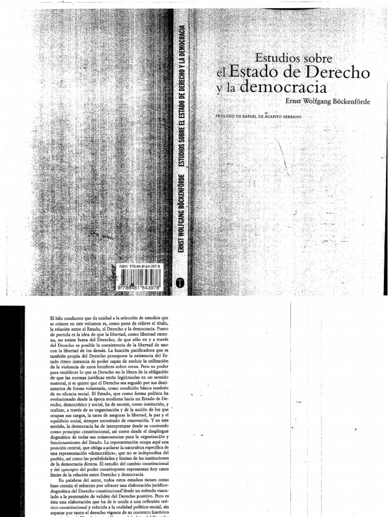 Libro, Estudios Sobre El ESTDO DE DERECHO y La DEMOCRACIA | PDF