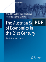 The Austrian School of Economics in The 21st Century - Annette Godart-Van Der Kroon, Joseph Sa