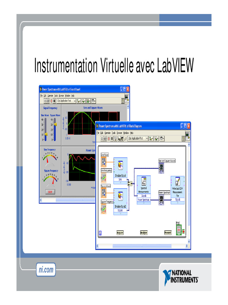 Introduction à LabVIEW et Instruments Virtuels | PDF | Programmation ...
