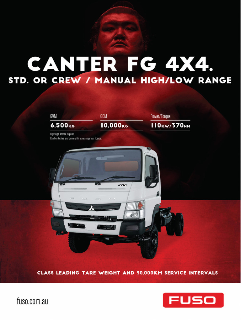 Mitsubishi Fuso Canter 4x4 Specs | PDF | Truck | Motor Vehicle