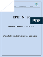 Protocolo Examen Virtual E20