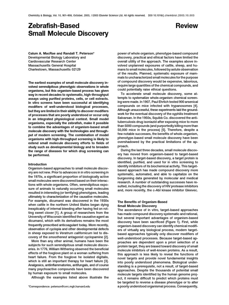 PIIS1074552103002230 | PDF | In Vitro | High Throughput Screening