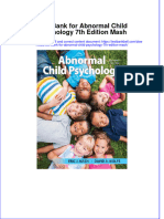 PDF Test Bank For Abnormal Child Psychology 7Th Edition Mash Online Ebook Full Chapter