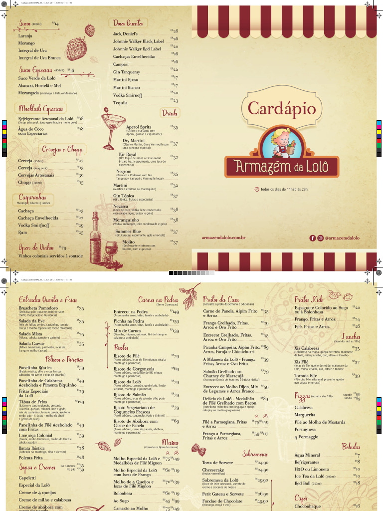 LOLO Menu Final Version 2021 | PDF