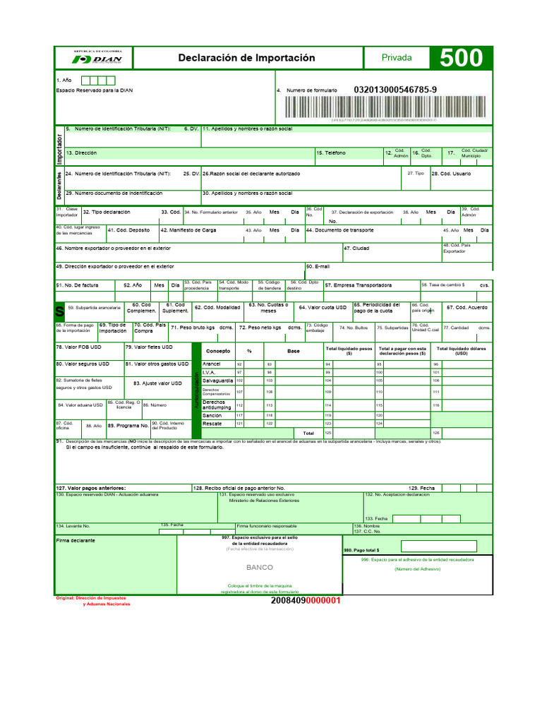Declaracion De Importacion Pdf El Comercio Internacional Comercio