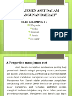 "Manajemen Aset Dalam Pembangunan Daerah: Oleh Kelompok 3