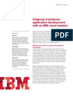 Citigroup Transforms Application Development With An IBM Cloud Solution