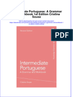Intermediate Portuguese A Grammar and Workbook 1St Edition Cristina Sousa Online Ebook Texxtbook Full Chapter PDF