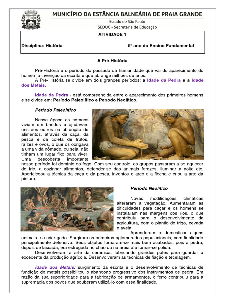 Artefatos de Pedra na Pré-História | PDF | Neolítico | Paleolítico