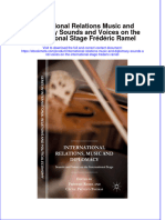 International Relations Music and Diplomacy Sounds and Voices On The International Stage Frederic Ramel Online Ebook Texxtbook Full Chapter PDF