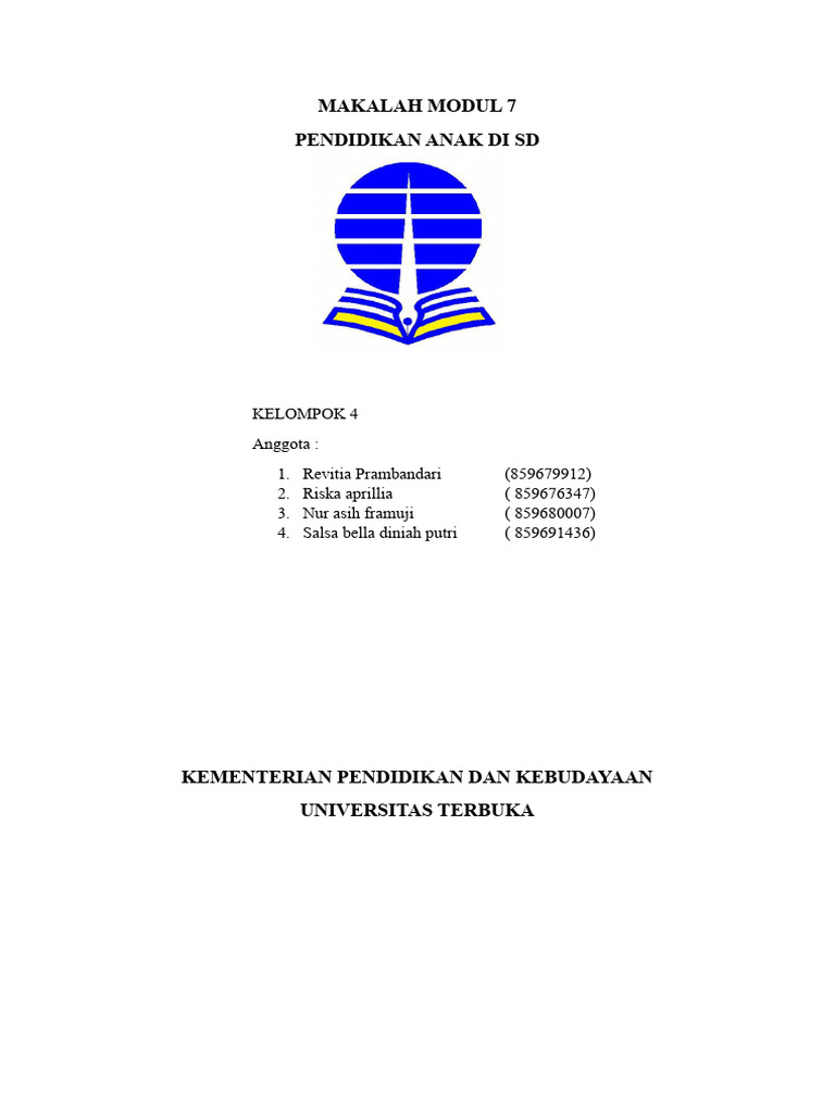 Pendidikan Anak di SD: Pengembangan dan Inovasi | PDF