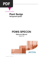 Pdms Specon: Reference Manual