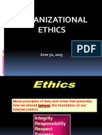 Organizational Ethics Presentation