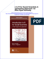 Introduction To R For Social Scientists A Tidy Programming Approach 1St Edition Ryan Kennedy Online Ebook Texxtbook Full Chapter PDF