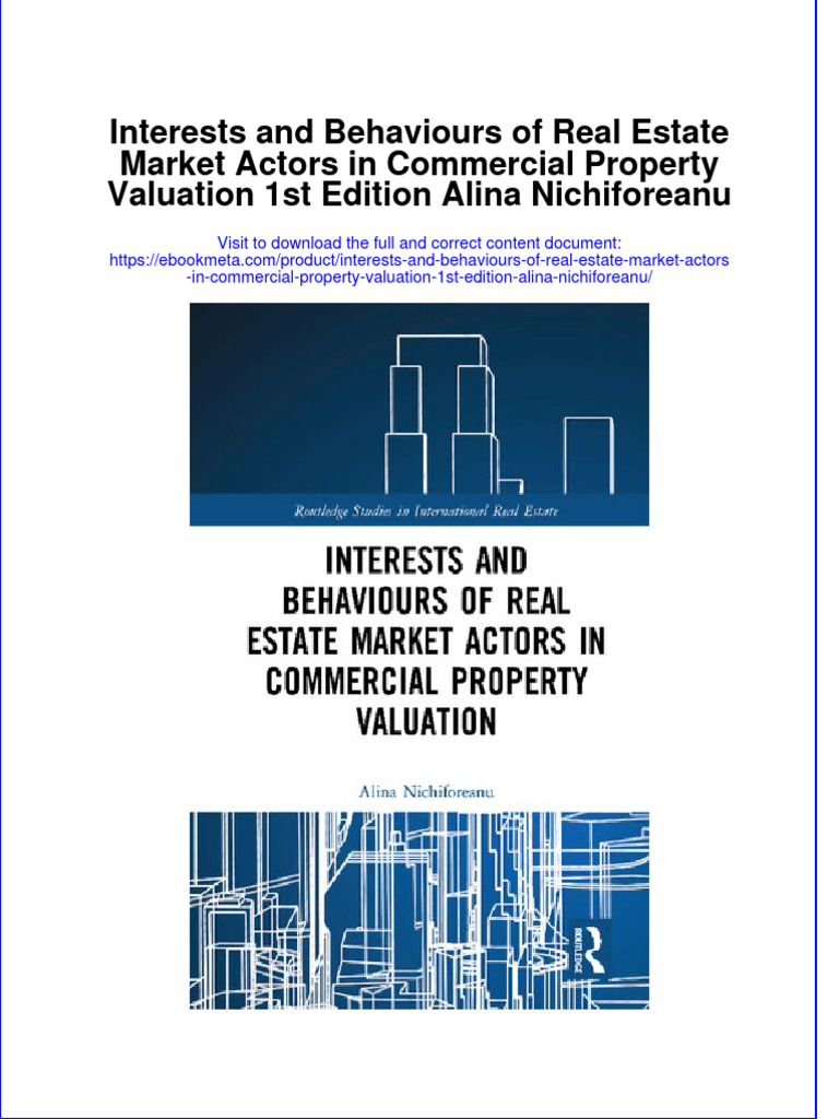 Ebook Interests and Behaviours of Real Estate Market Actors in