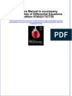 PDF Solutions Manual To Accompany Fundamentals of Differential Equations 8Th Edition 9780321747730 Online Ebook Full Chapter