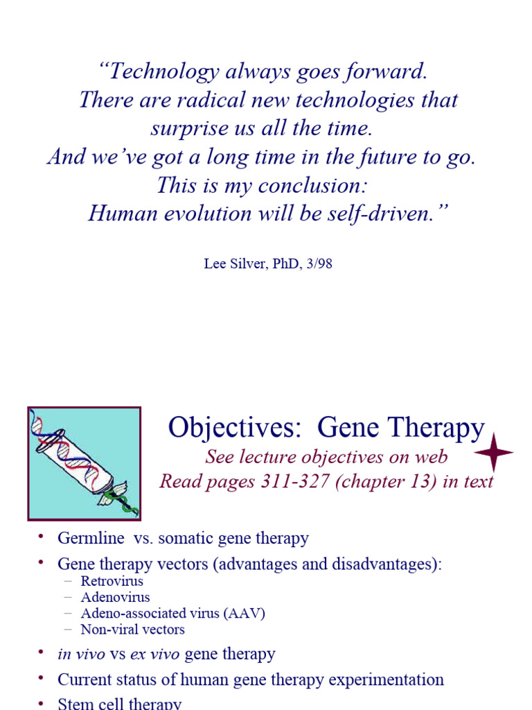 Gene Therapy: Methods and Ethics Overview | PDF | Gene Therapy | Viral ...