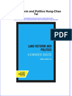 Land Reform and Politics Hung Chao Tai Online Ebook Texxtbook Full Chapter PDF