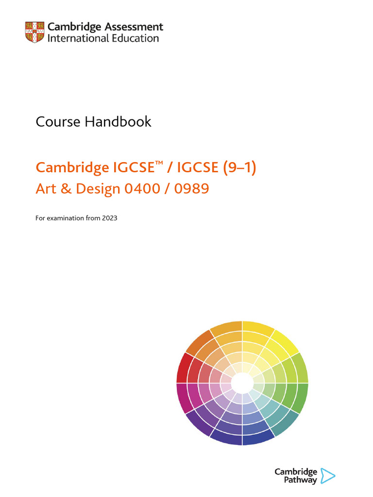 0400 Course Handbook (For Examination From 2023) | PDF | Learning | Drawing
