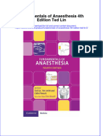 Ebook Fundamentals of Anaesthesia 4Th Edition Ted Lin 2 Online PDF All Chapter