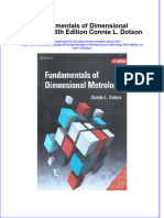 Ebook Fundamentals of Dimensional Metrology 6Th Edition Connie L Dotson Online PDF All Chapter