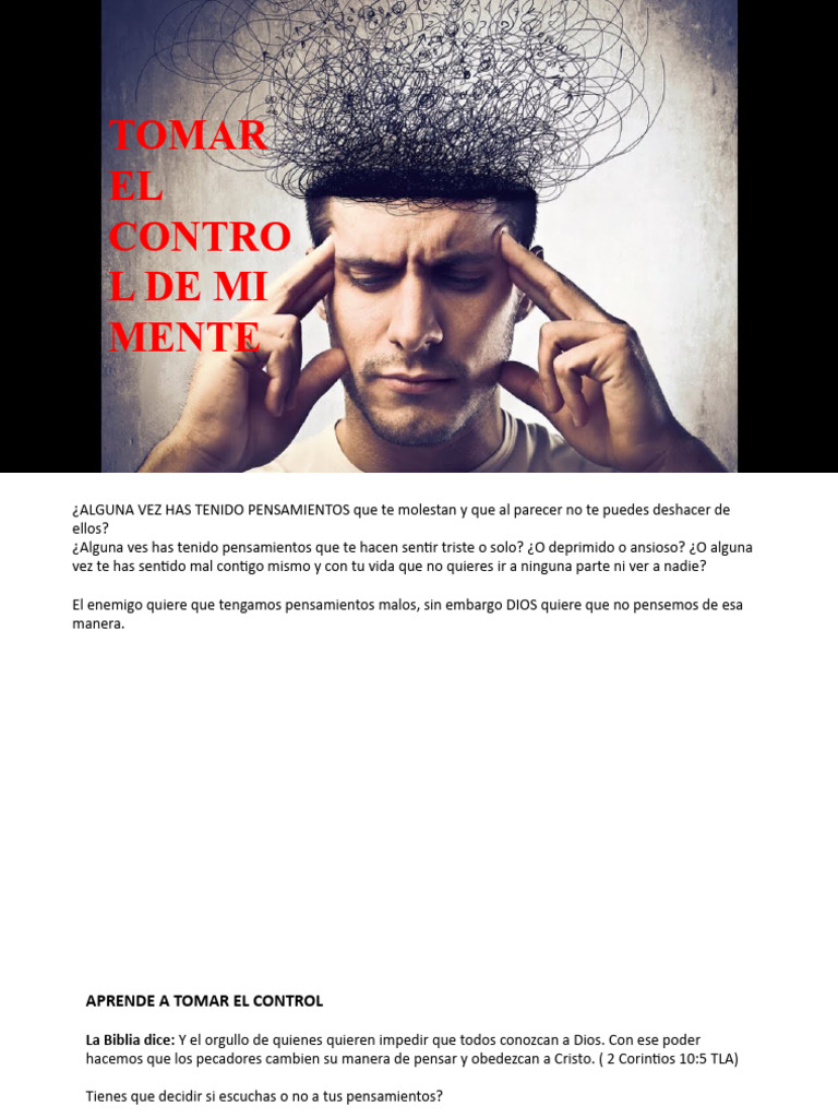Tomar El Control de Mi Mente | PDF