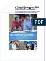 PDF Successful Project Management Gido 6Th Edition Solutions Manual Online Ebook Full Chapter