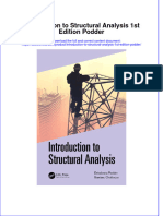 Ebook Introduction To Structural Analysis 1St Edition Podder Online PDF All Chapter