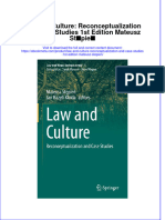 Ebook Law and Culture Reconceptualization and Case Studies 1St Edition Mateusz Stepien Online PDF All Chapter
