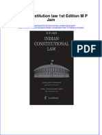 Indian Constitution Law 1St Edition M P Jain Online Ebook Texxtbook Full Chapter PDF