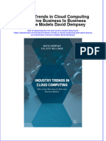 Industry Trends in Cloud Computing Alternative Business To Business Revenue Models David Dempsey Online Ebook Texxtbook Full Chapter PDF