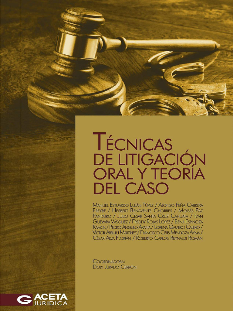 Tecnicas De Litigacion Oral Y Teoria Del Caso Comprimido Pdf