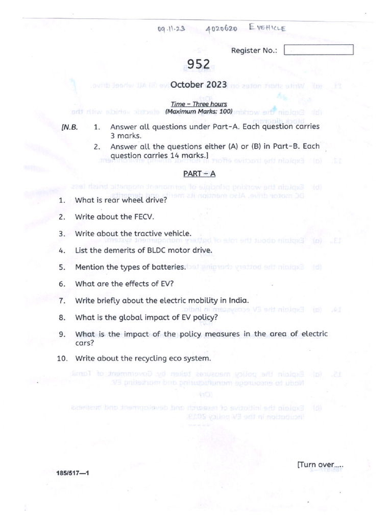 E Vehicle Technology Pdf