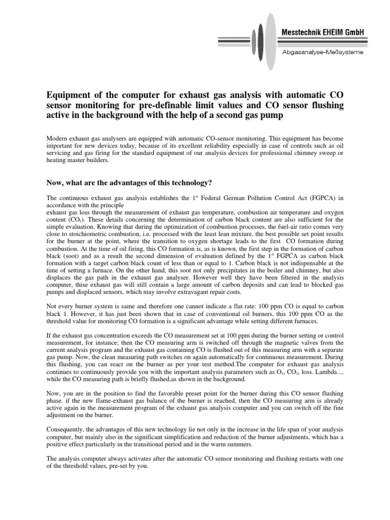 Carbon Flush PDF Carbon Dioxide Exhaust Gas