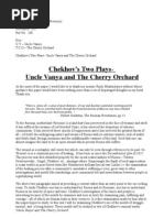 Download Chekhovs Two Plays- Uncle Vanya and the Cherry Orchard by Sandipon Choudhury SN73454143 doc pdf