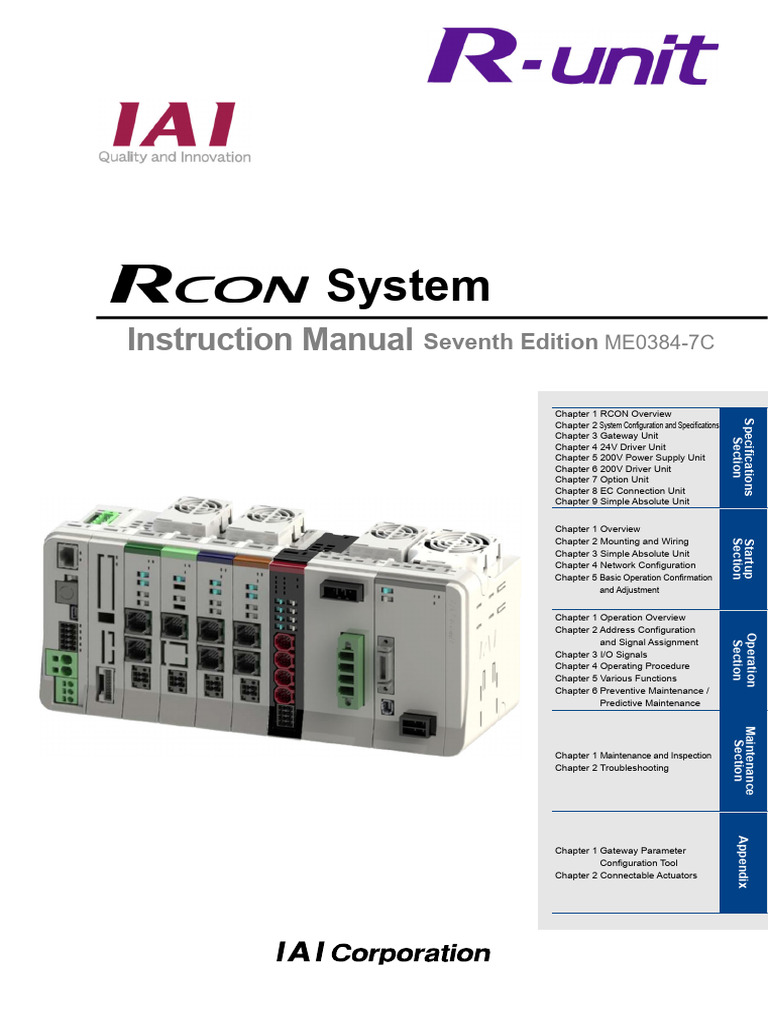 Rcon Complete Manual | PDF | Electrical Engineering | Manufactured Goods