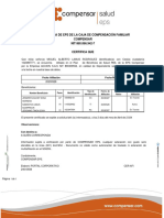 El Programa de Eps de La Caja de Compensación Familiar Compensar NIT 860.066.942-7