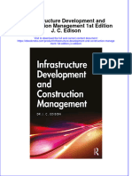 Infrastructure Development and Construction Management 1St Edition J C Edison Online Ebook Texxtbook Full Chapter PDF