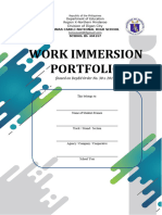 Work Immersion Portfolio Based On Deped