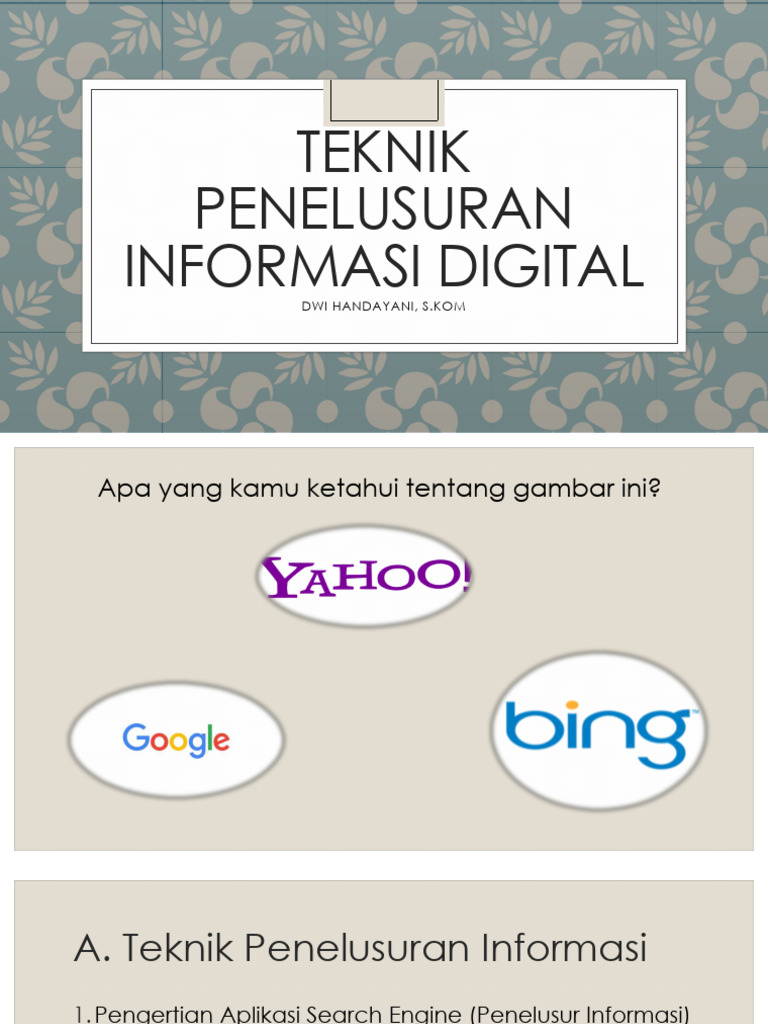 Bab 9 Teknik Penelusuran Informasi Digital | PDF