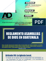 Reglamento Asambleas de Dios en Guatemala