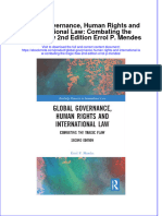 Ebook Global Governance Human Rights and International Law Combating The Tragic Flaw 2Nd Edition Errol P Mendes Online PDF All Chapter