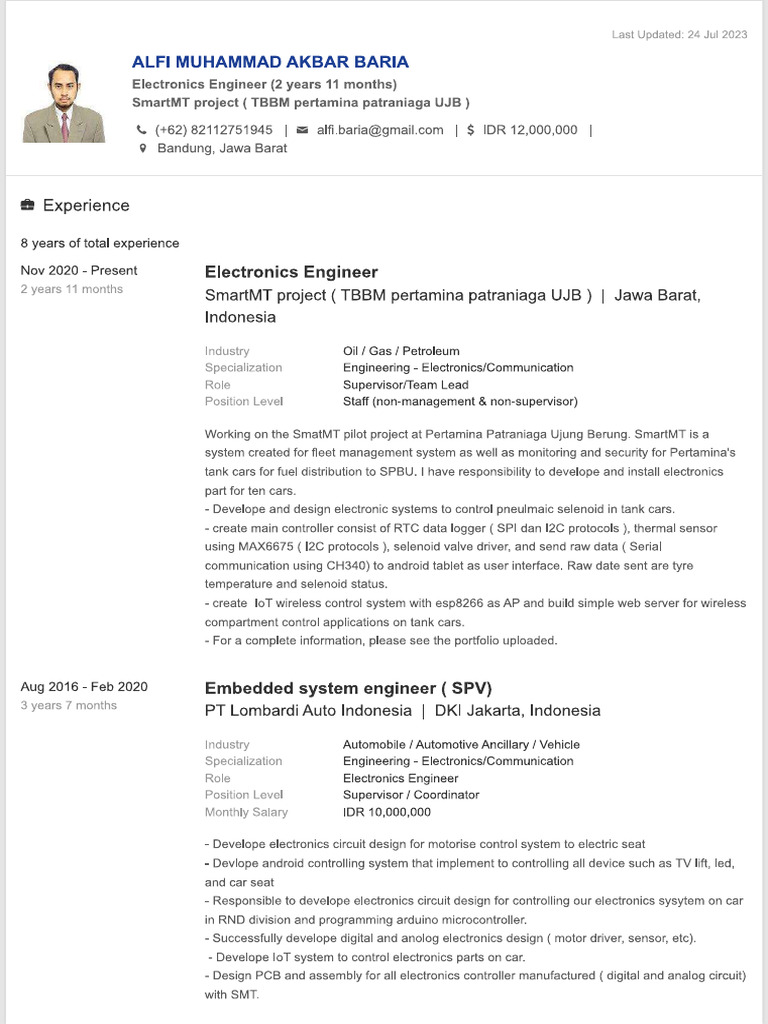 Update CV | PDF