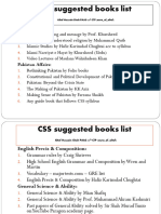 CSS Suggested Books List