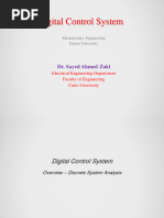 Lec 4 &5- Digital Control 2- Discrete System Analysis