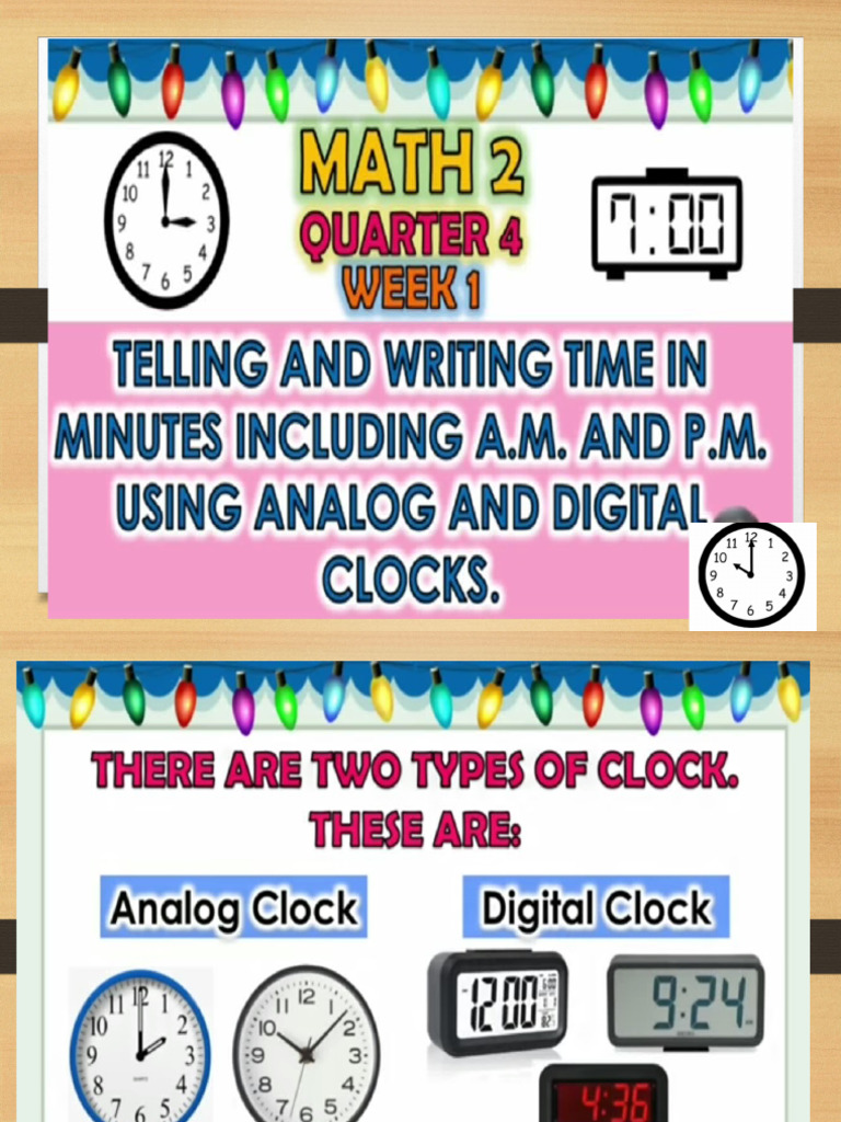 Digital Clock Features and Activities | PDF | Art